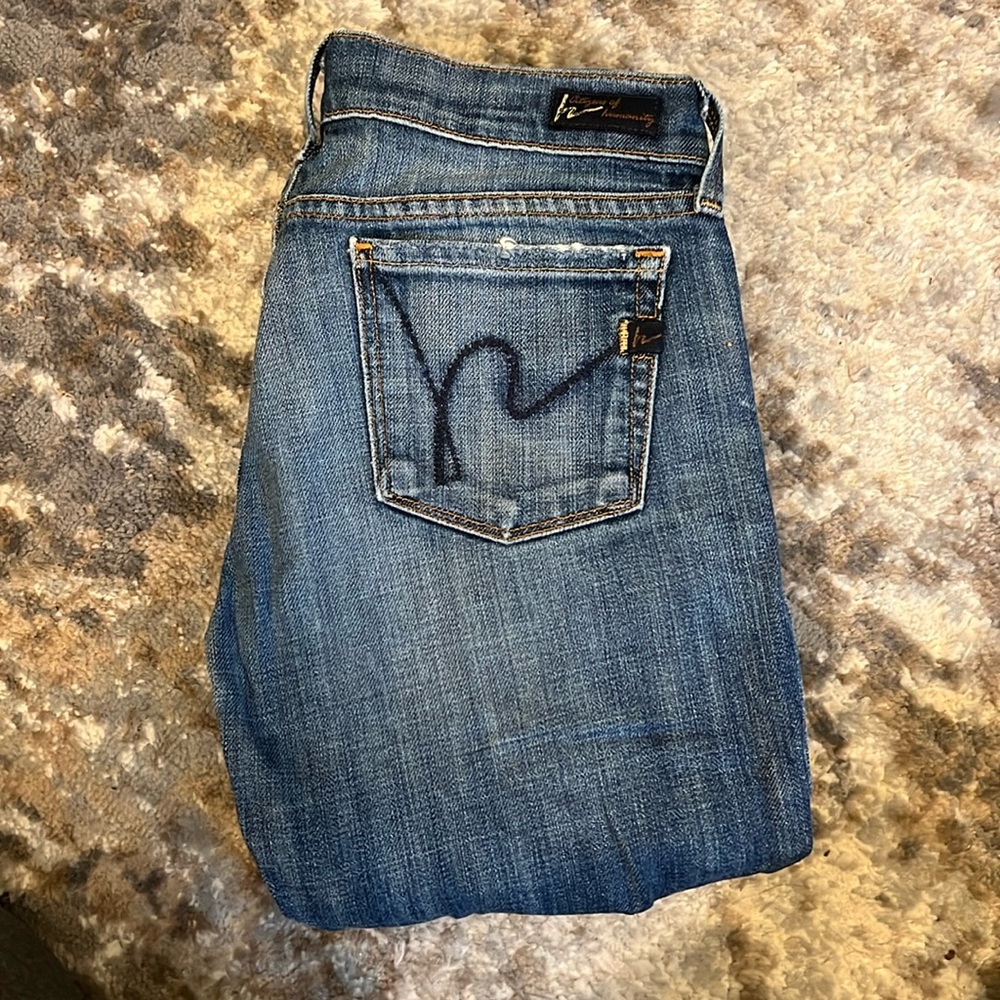 Citizens of Humanity Jeans - Kelly #001 Stretch Low Waist Bootcut - Size 25